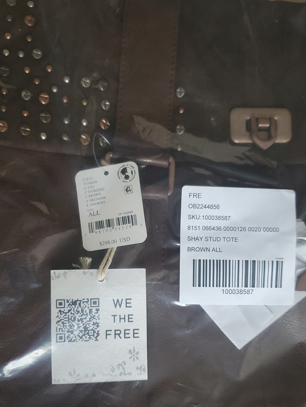 Free People We The Free Shay Stud Tote - Picture 11 of 16